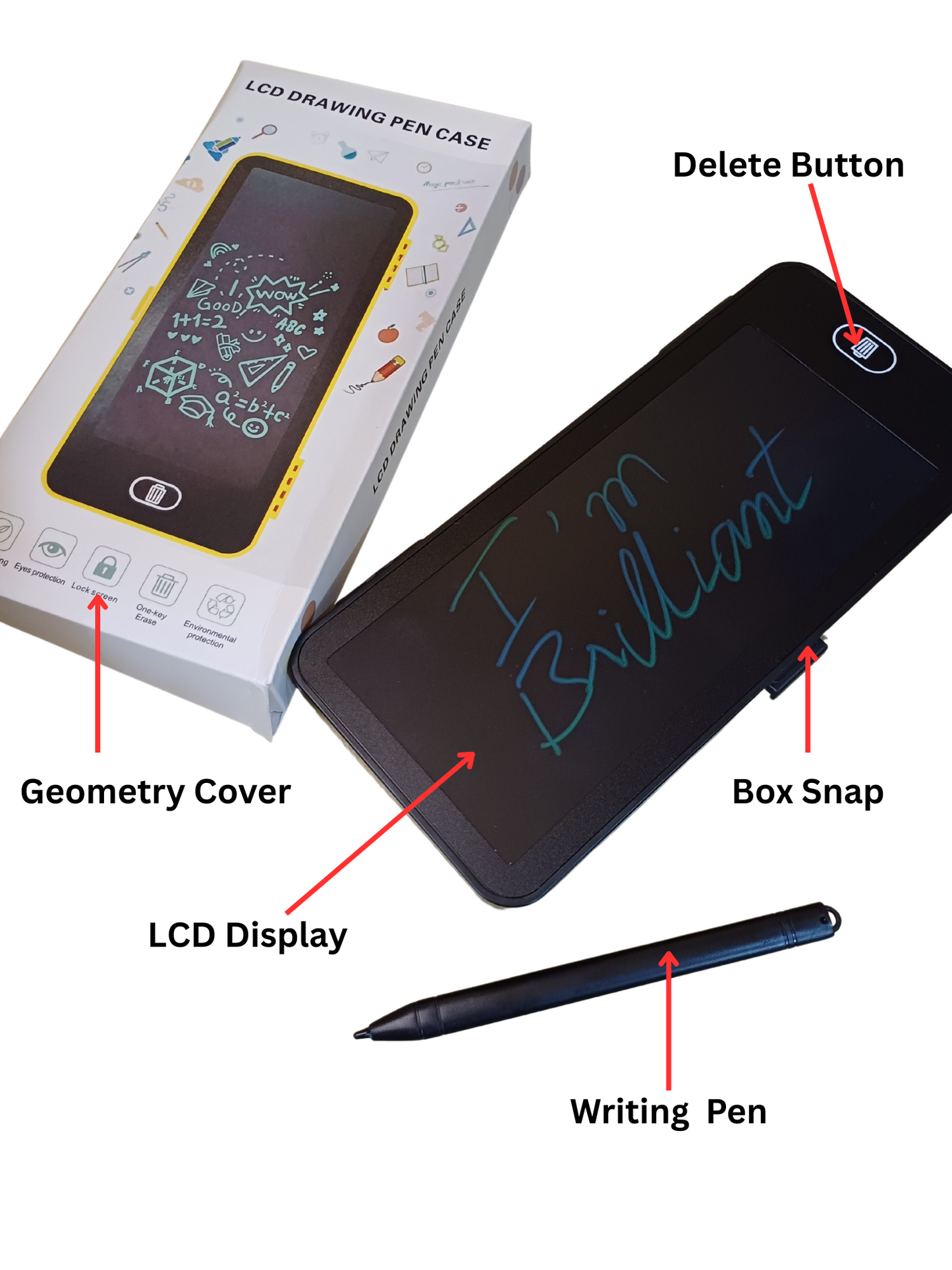 Smart Geometry Box with LCD Writing Fun